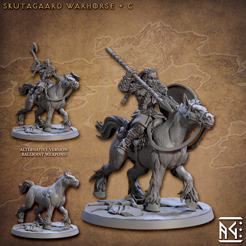 miniature Skutagaard Warhorse by Artisan Guild
