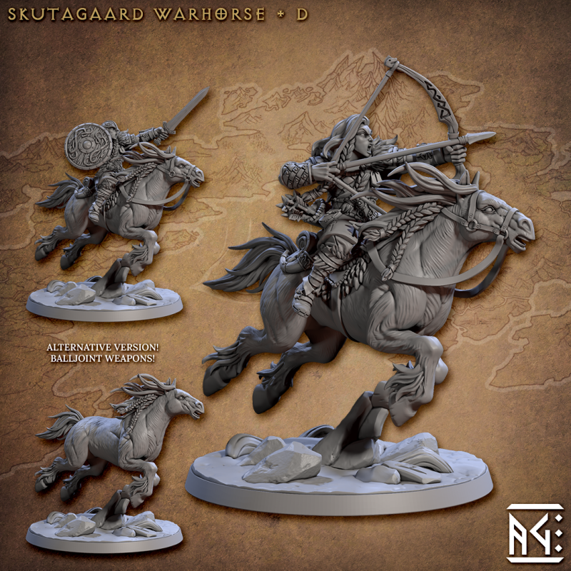 miniature Skutagaard Warhorse by Artisan Guild