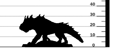 miniature Crested Varan by Lord of the Print