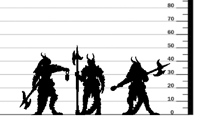 miniature Dragonborn Guards by Printed Obsession