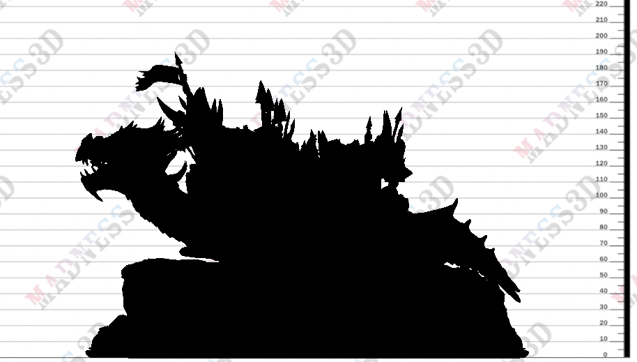 miniature Kilgoola - Orcish Dragon Turtle by DM Stash