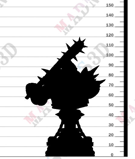 miniature Bruz the Basher - Second in Charge - Bust by DM Stash