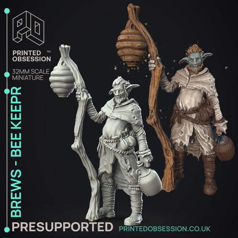 miniature Brews - The Bee keeper by Printed Obsession