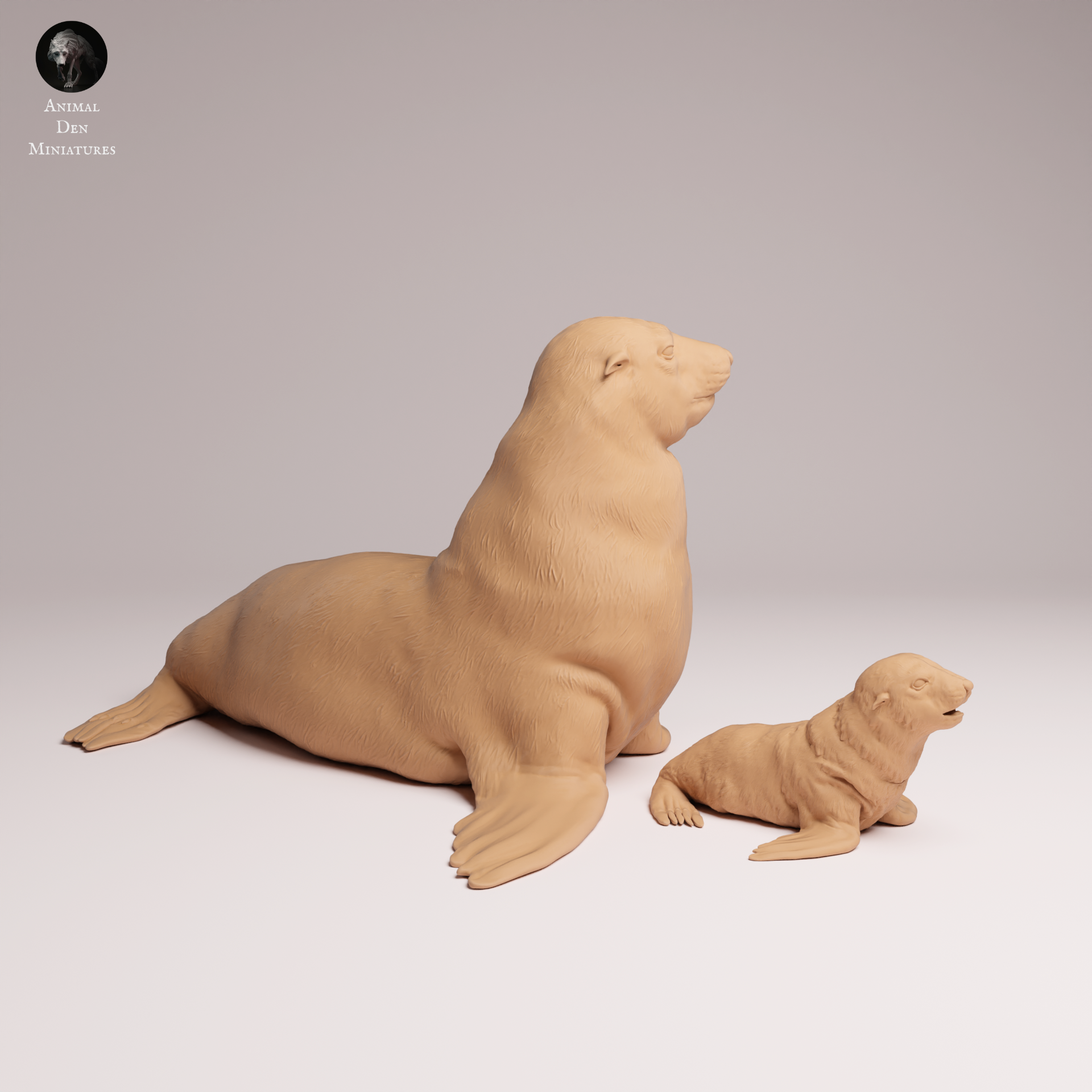 Cape Fur Seal Female and Pup 1:24