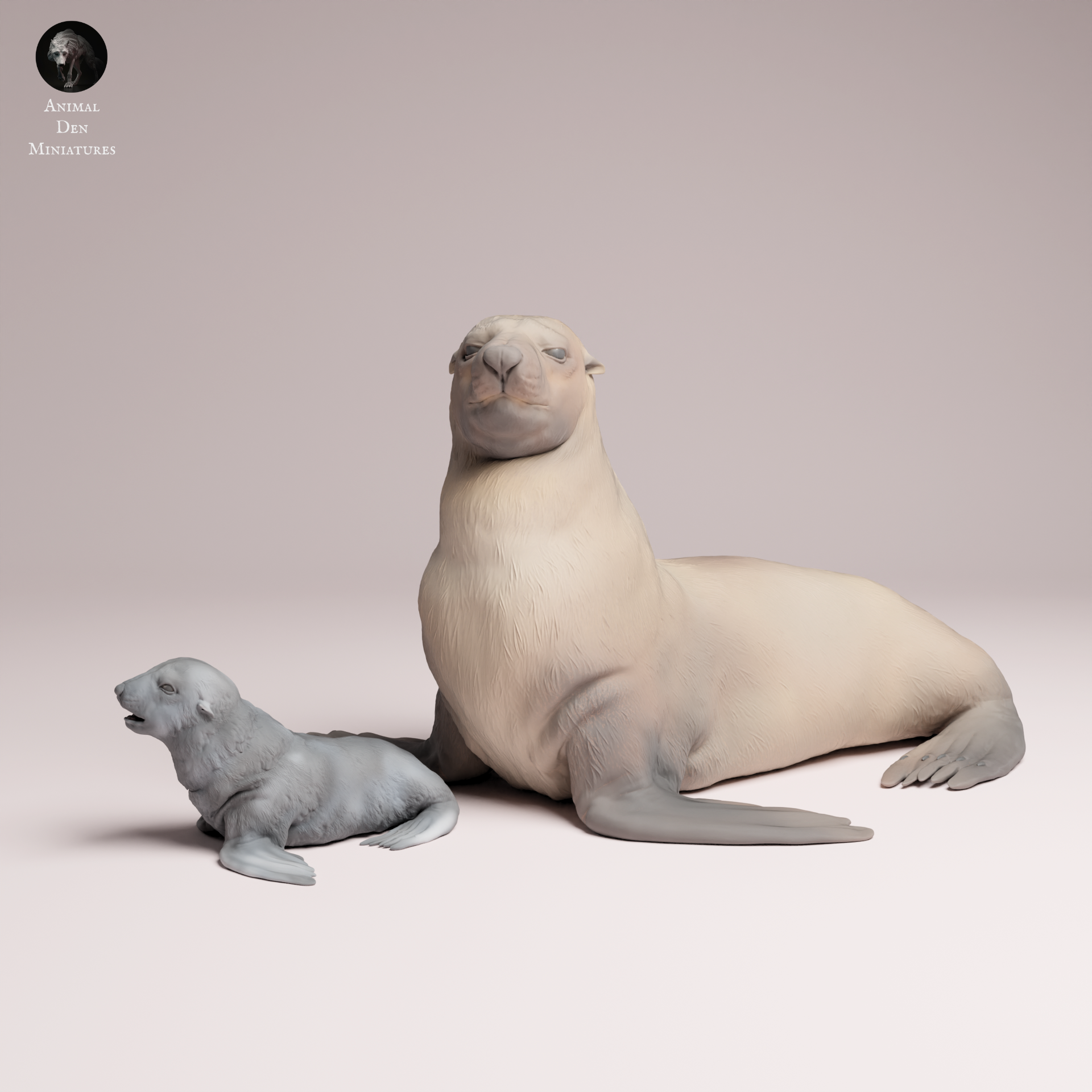 Cape Fur Seal Female and Pup 1:24
