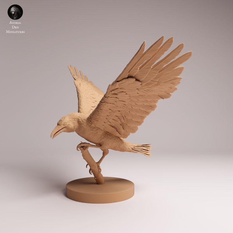 Common Raven Landing 1:6