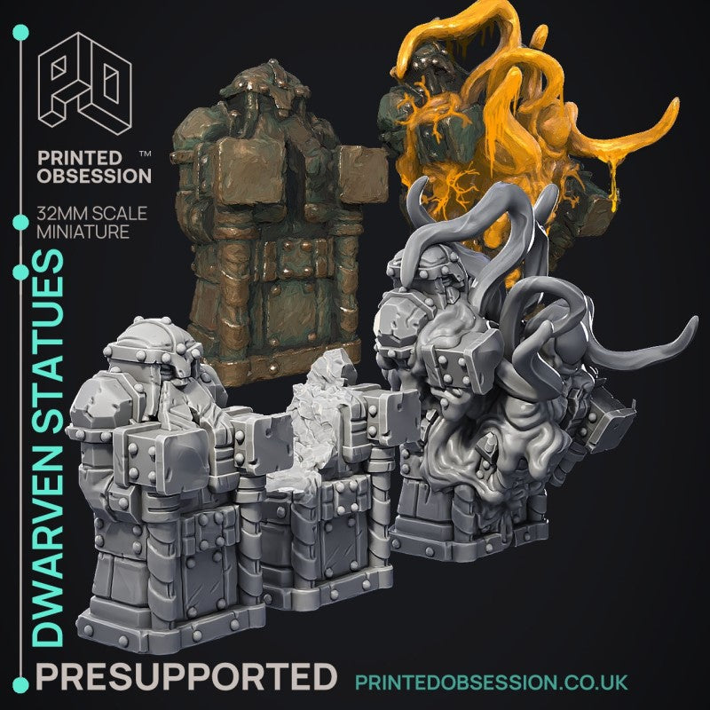 miniature Iron Hammer Statues by Printed Obsession