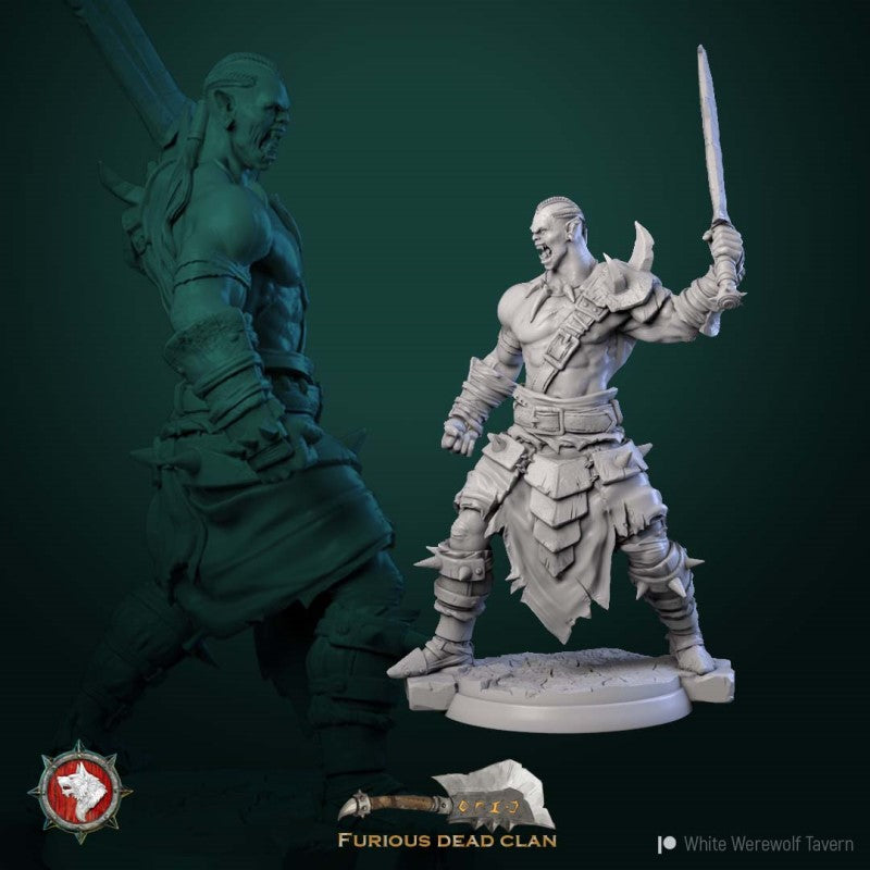 miniature Orc Warriors by White Werewolf Tavern