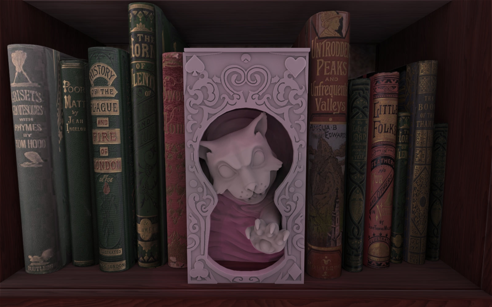 Booknooks - Chesshire Cat - FDM