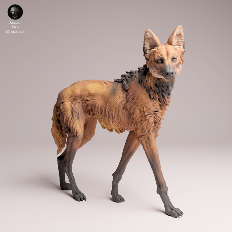 Maned Wolf Standing 1:16