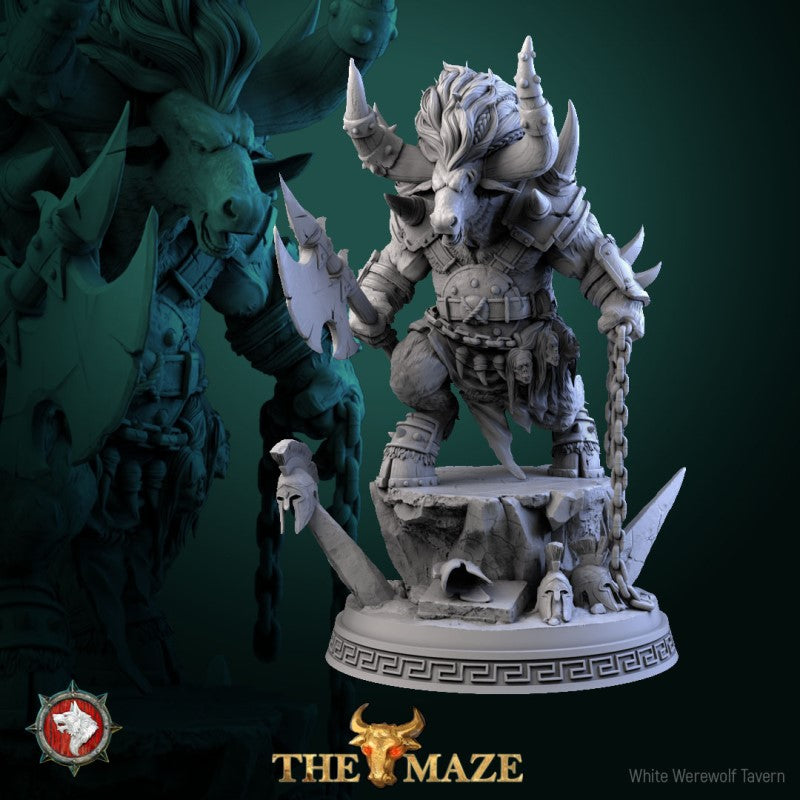 miniature Minotaur by White Werewolf Tavern