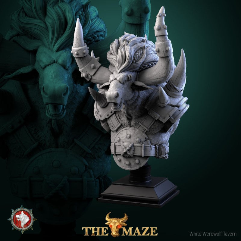 miniature Minotaur by White Werewolf Tavern