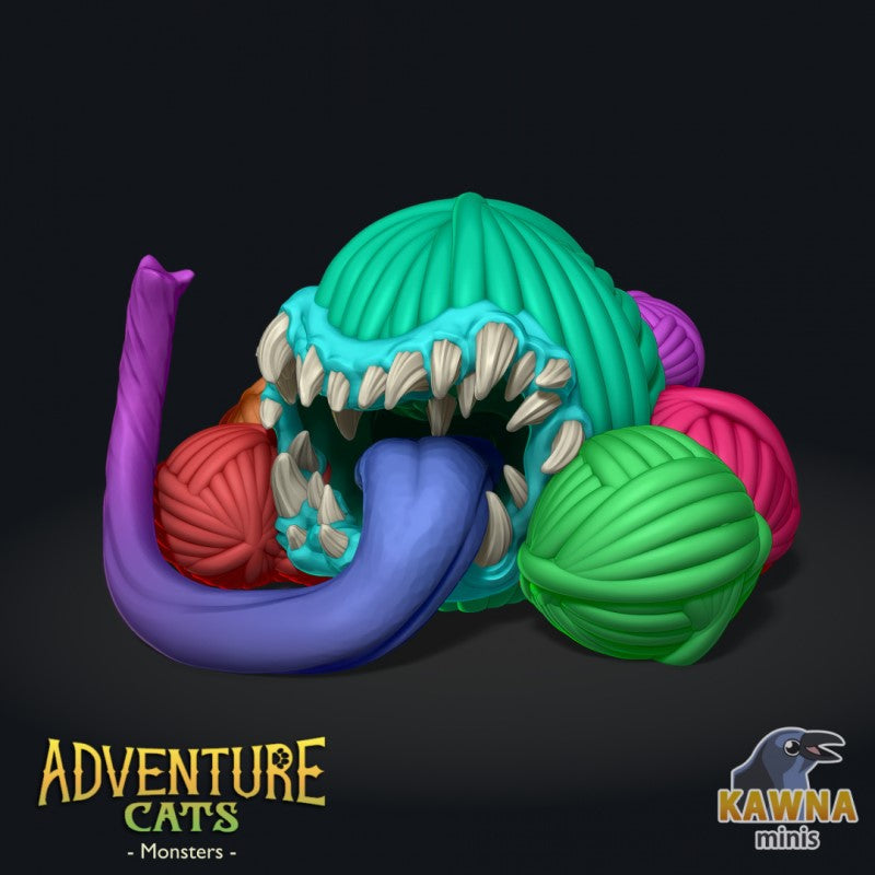 miniature Yarn Ball Mimic by The Kawna