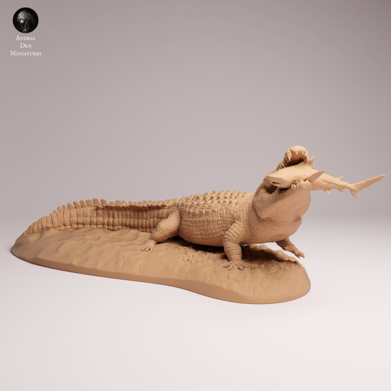 Saltwater Crocodile Prey 1:32