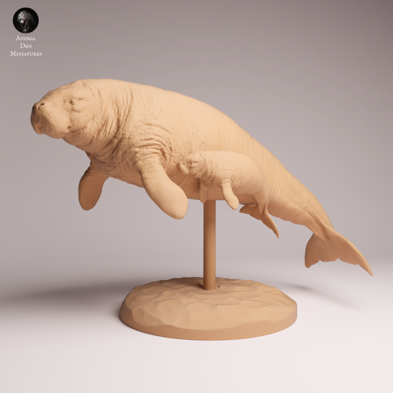 Stellar Sea Cow and Calf 1:100