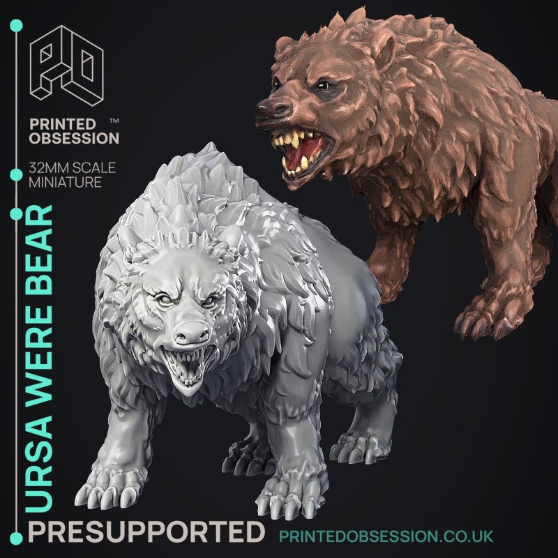 Miniature Ursa Were Bear by Printed Obsession