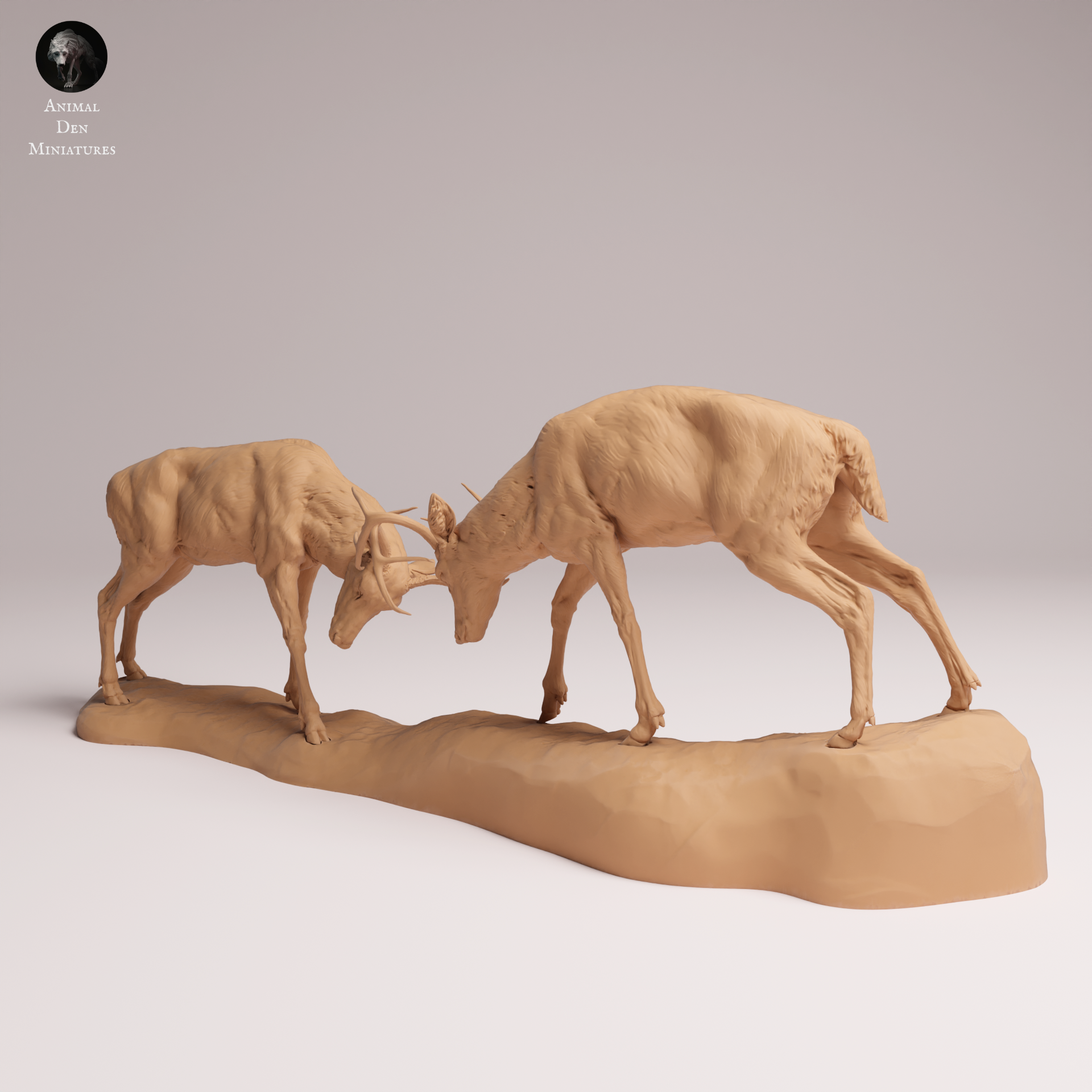 White Tailed Deer Fight 1:24