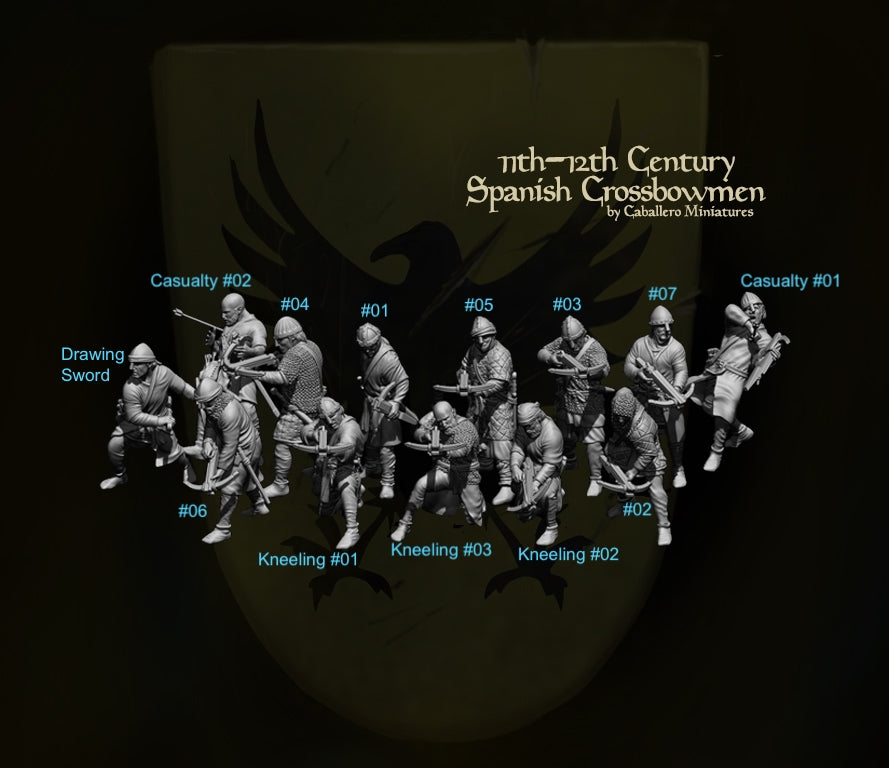 11th - 12th Century Spanish Crossbowmen Designed by Caballero