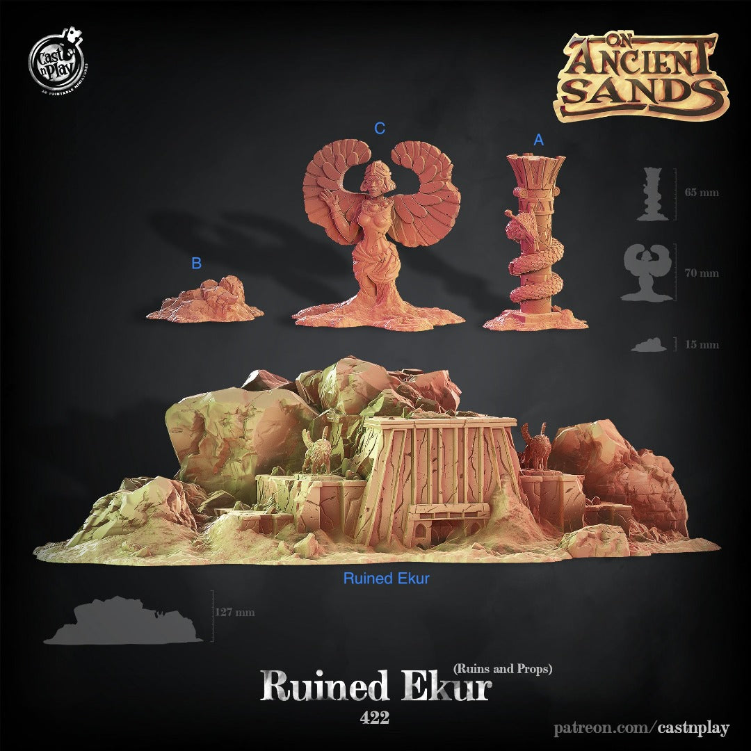 Ruin terrain pieces