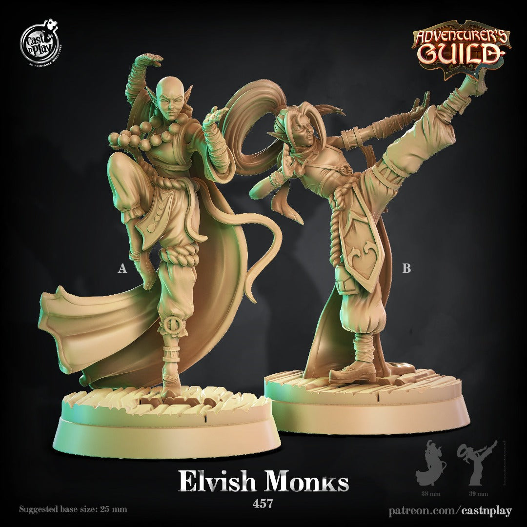 female elven monk