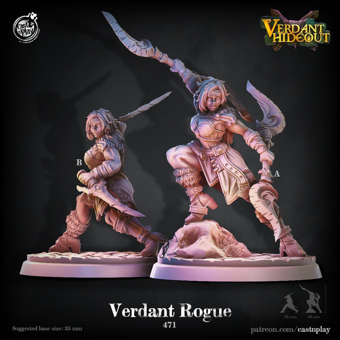 human female rogue dual daggers