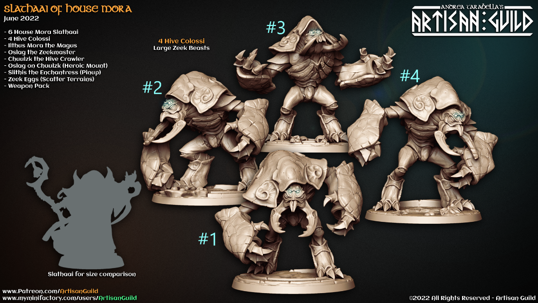 3D printed miniature Hive Colossi