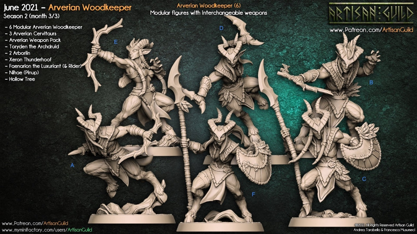Faun archer warrior  unpainted resin unpainted resin 3D Printed Miniature