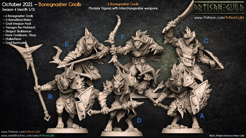 Gnoll pack ranger fighter unpainted Miniature