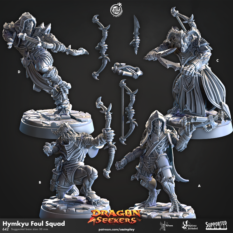 miniature Hymkyu Foul Squad sculpted by Cast n Play