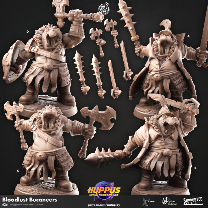 Miniature Bloodlust buccaneer sculpted by Cast n Play
