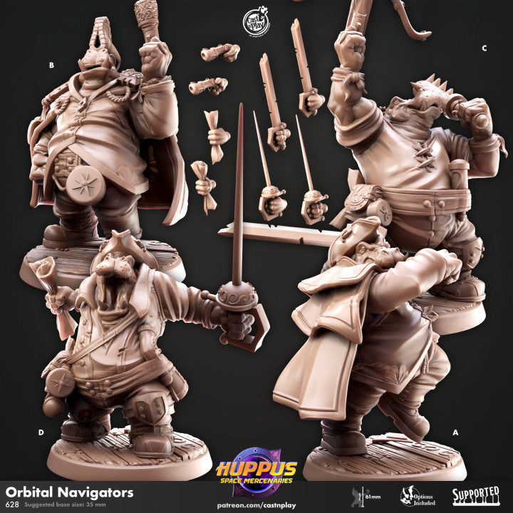miniature Orbital Navigators sculpted by Cast n Play
