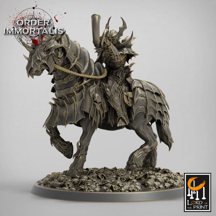Blood Cavalier Horn miniature sculpted by Lord of the Print