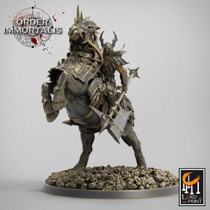 Blood Cavalier Rear miniature sculpted by Lord of the Print