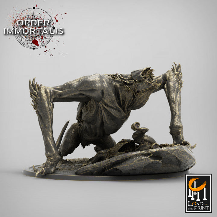 Crawling Bat Scream miniature sculpted by Lord of the Print