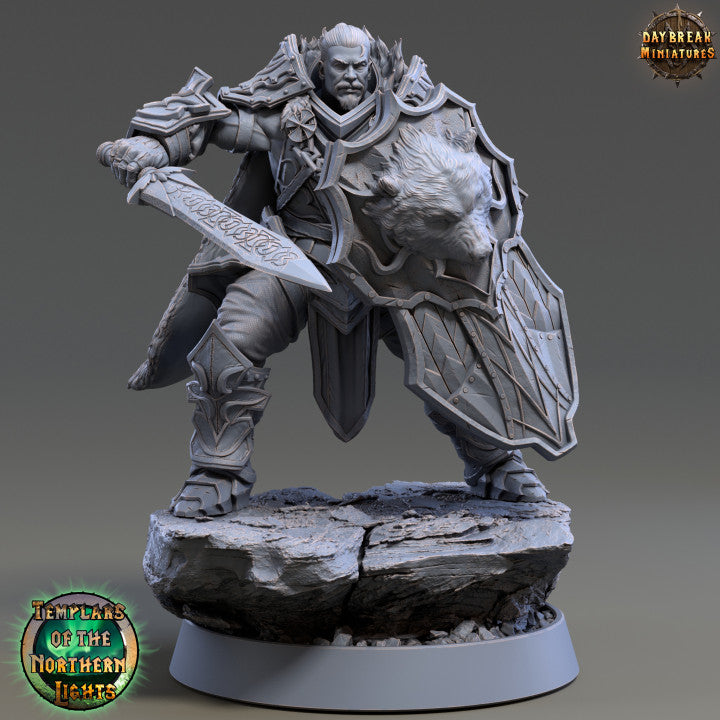 miniature Hjalmar Strachan of the Forth Sun sculpted by Daybreak Miniatures