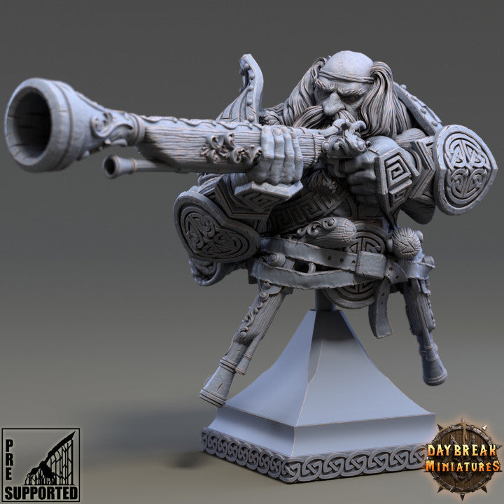 Miniature Holgrim Sharpshank bust Designed by Daybreak Miniatures