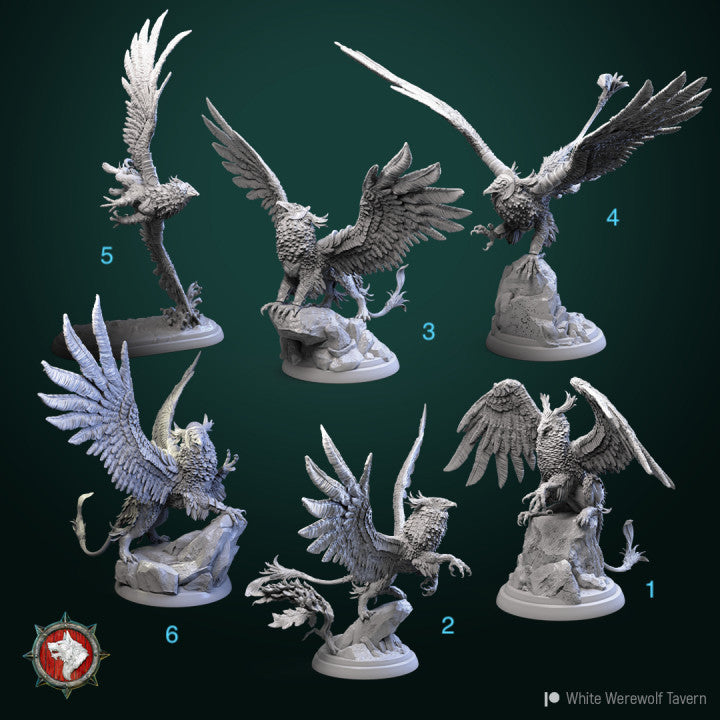 miniature Griffin sculpted by White Werewolf Tavern