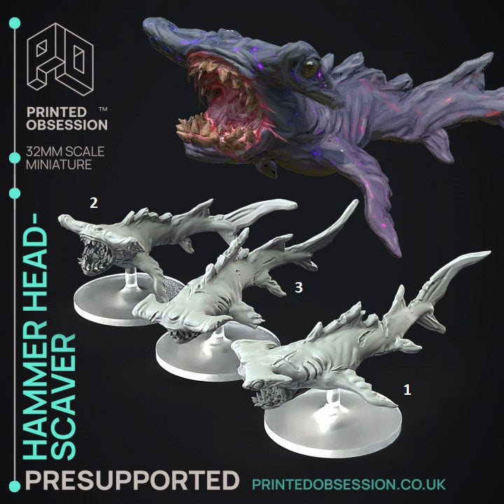 Miniature Hammer Head Scaver by Printed Obsession