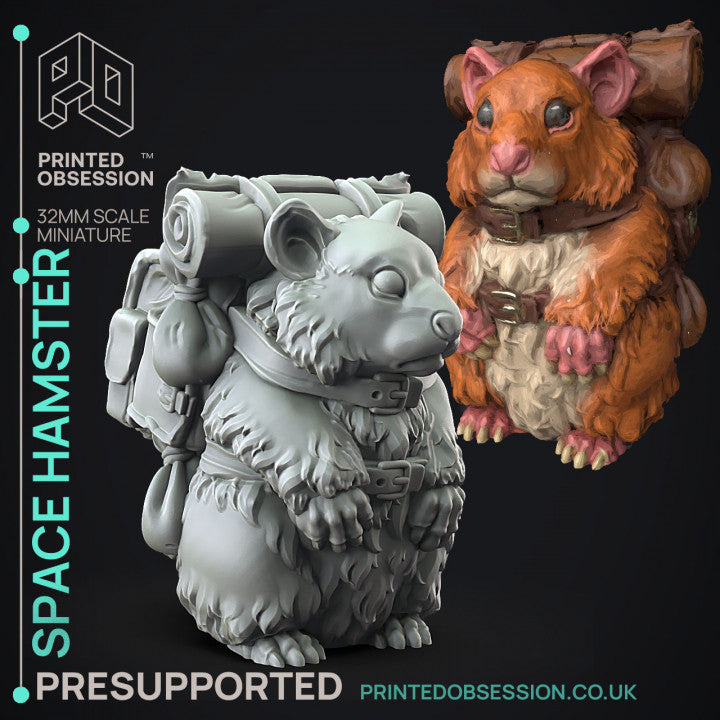 Miniature Space Hamster by Printed Obsession