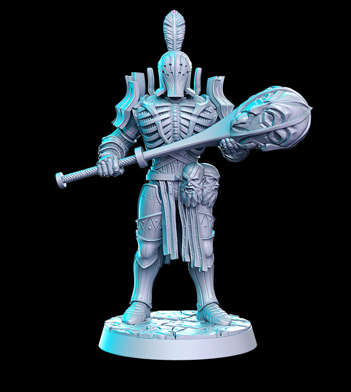 Knight male barbarian Unpainted Resin 3D Printed Miniature