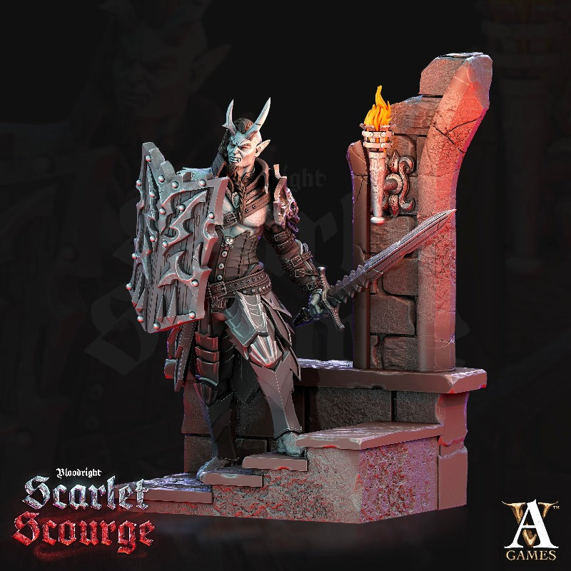 Bloodspawn Templar 1 sculpted by Archvillain Games