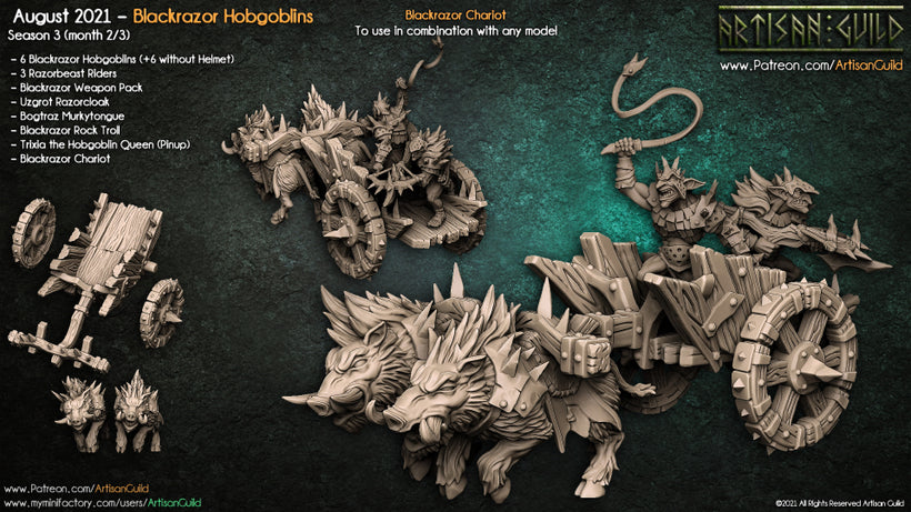 Cart pulled by two beast boars unpainted resin unpainted resin 3D Printed Miniature