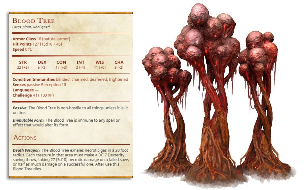 Blood tree rpg minis