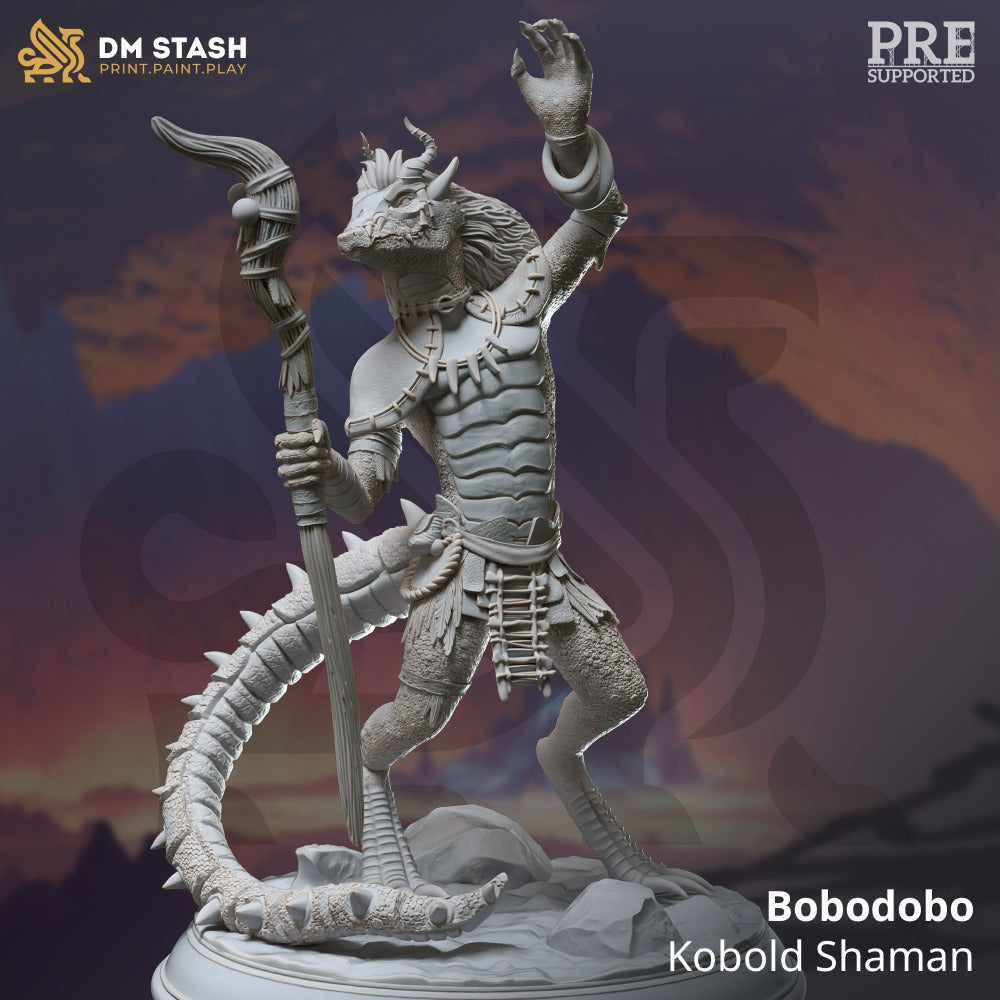 miniature Bobodobo - Kobold Shaman sculpted by DM Stash
