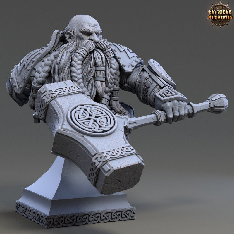 Dwarf bust by Daybreak miniatures