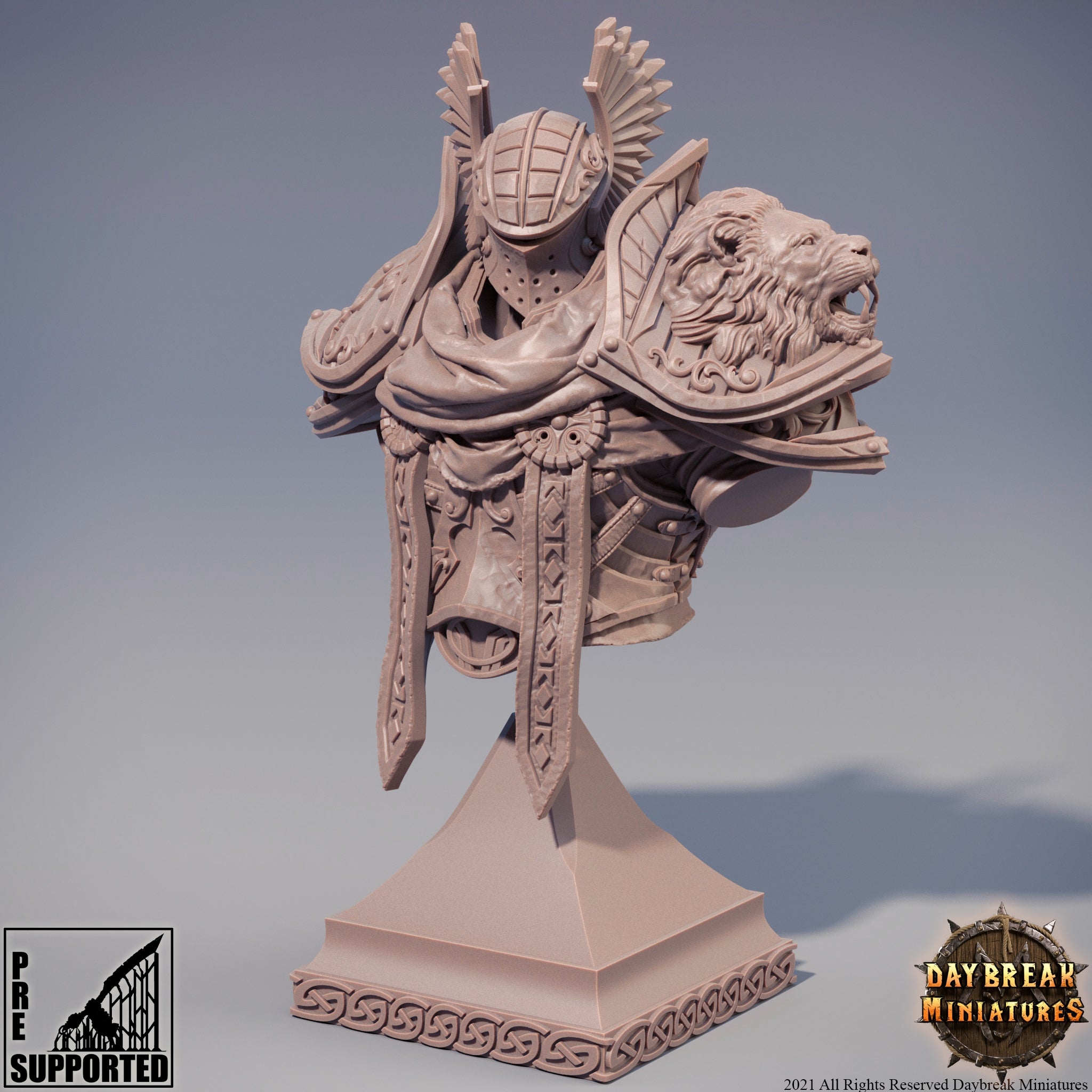 Colonel Thierry du Lion d'Argent Bust