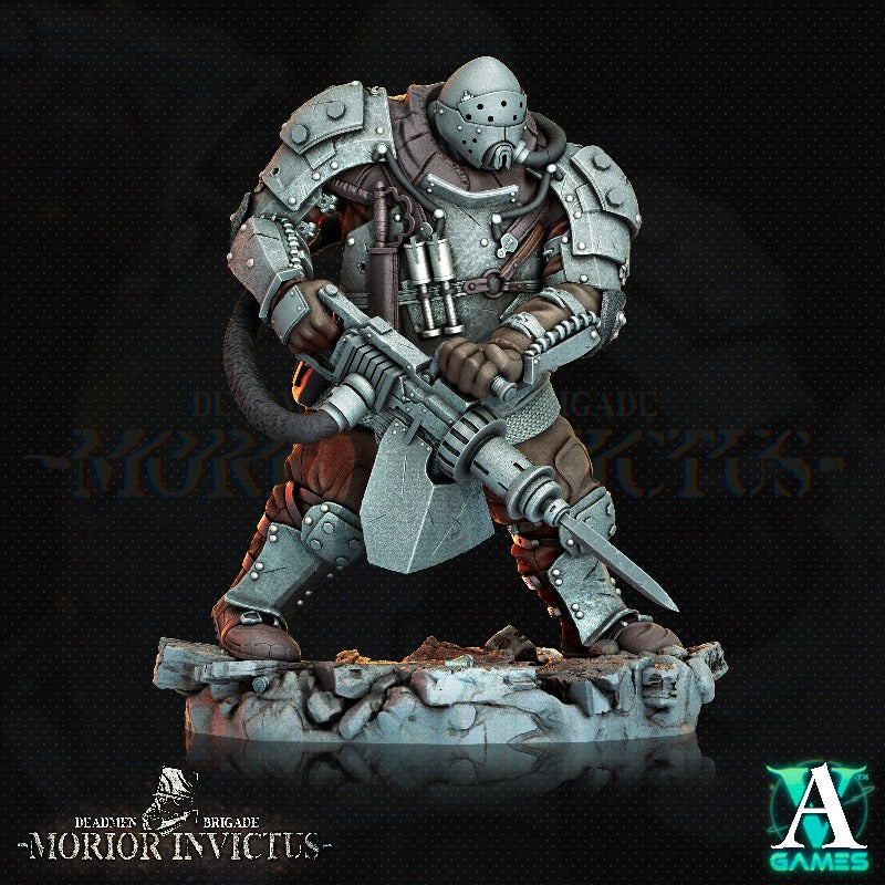 miniature Morior Iron Guard sculpted by Archvillain Games