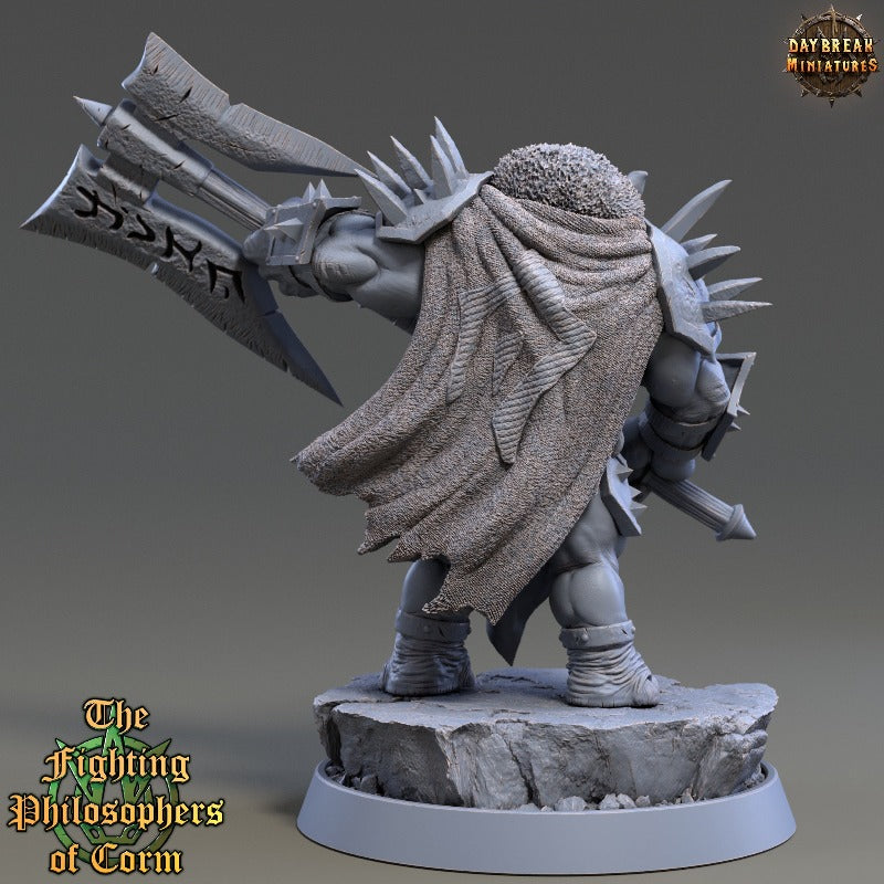 Rhino folk Dios the Jagged sculpted by Daybreak miniatures