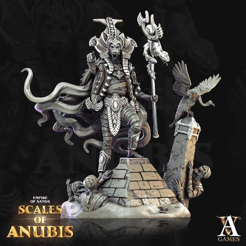 Anubis priest jackal unpainted resin unpainted resin 3D Printed Miniature