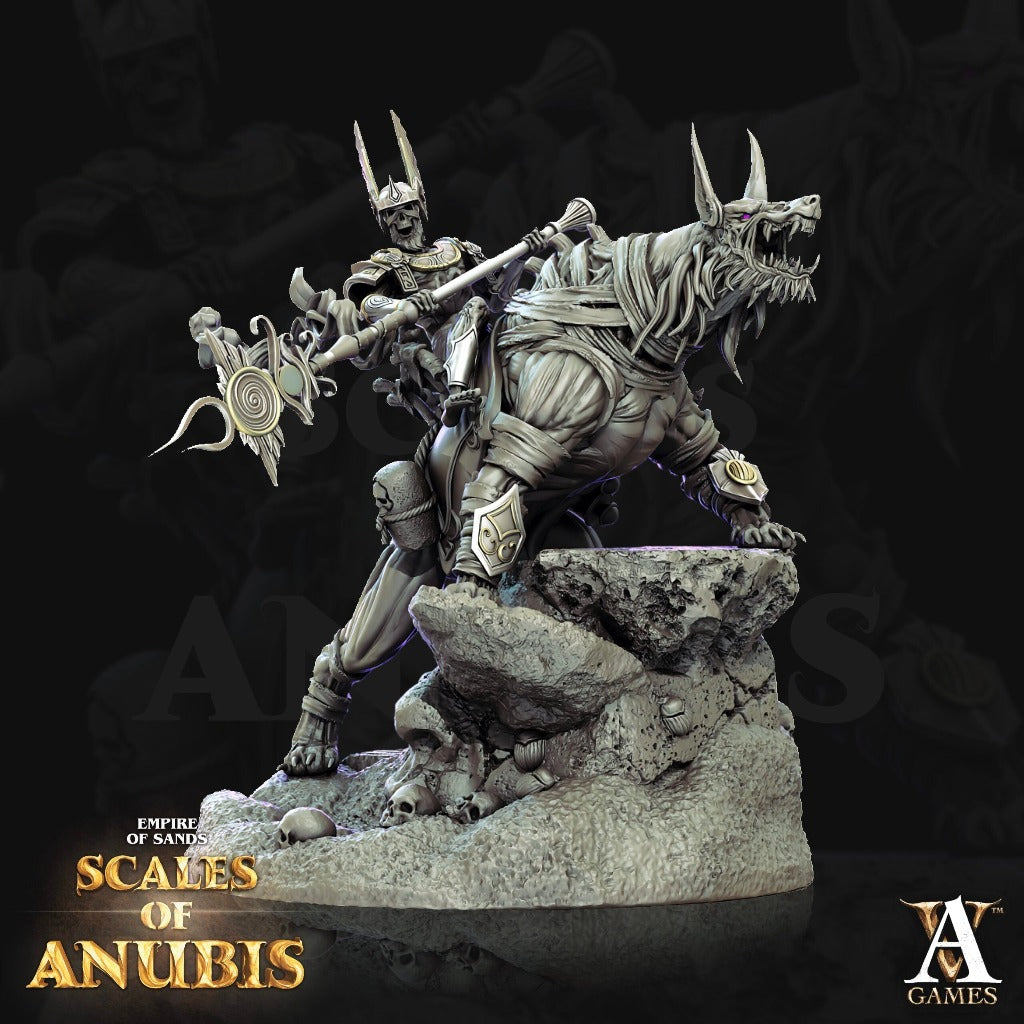 Anubian Wardog Riders miniature sculpted by Archvillain Games